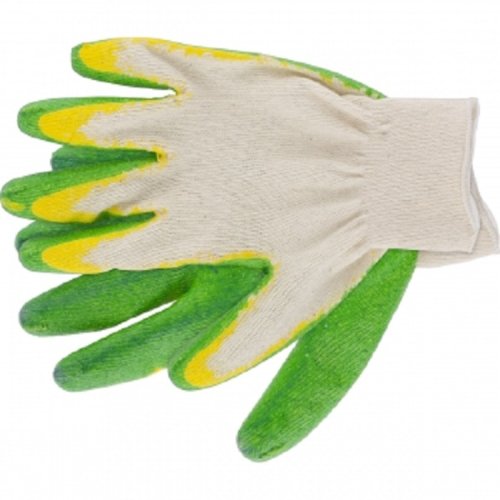 Перчатки х/б Россия с двойным латексным (полимерным) обливом  картинка